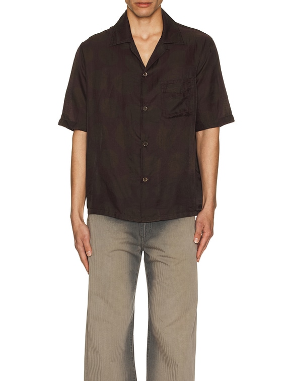 Our Legacy Heusen Shirt Shortsleeve in Dotted Print Cotton