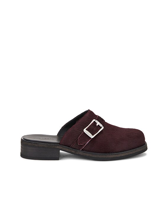 Our Legacy Camion Mule in Bordeaux Hair On Hide | FWRD