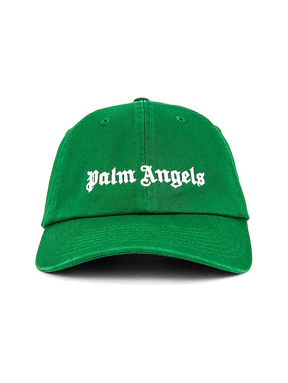 Palm Angels Classic Logo Cap in Forest Green | FWRD