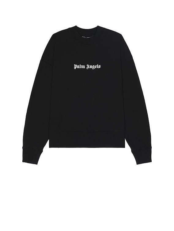 Palm Angels Classic Logo Crewneck in Black | FWRD