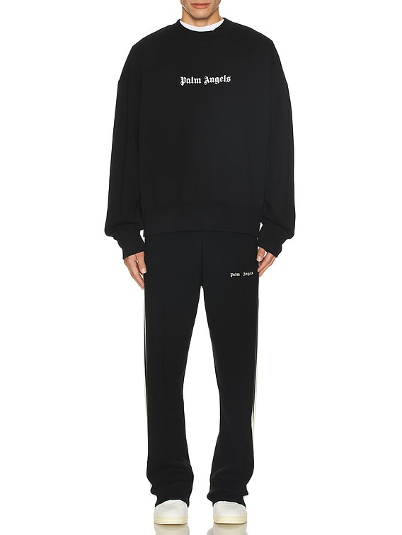 Palm Angels Classic Logo Crewneck in Black | FWRD