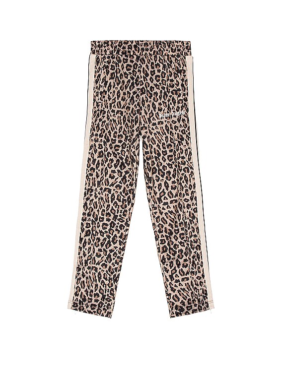 Palm Angels Leopard Track Pants in Yellow & White | FWRD