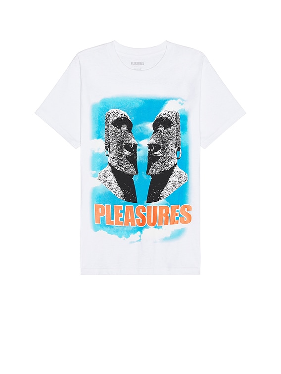【PLEASURES】 HEAD T-SHIRT White Pleasures Out Of My Head T-shirt in White | FWRD