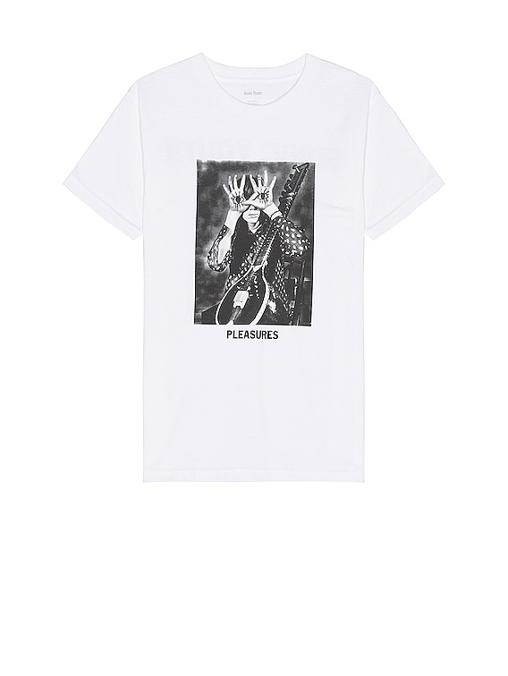 Pleasures X Sonic Youth Star Power T-shirt in White | FWRD