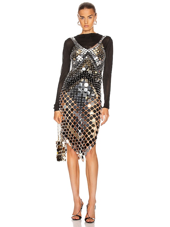 paco rabanne gold dress