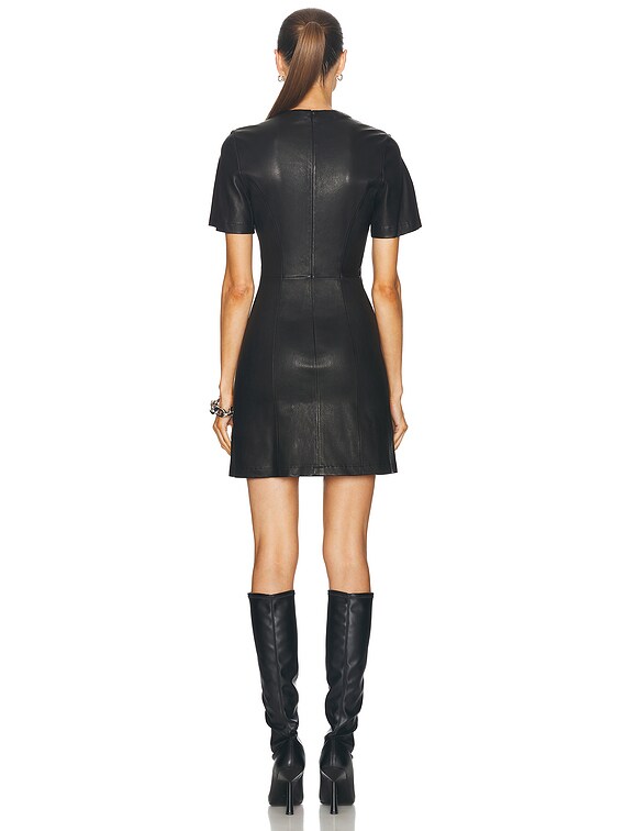 RABANNE Robe Short Dress in Black | FWRD