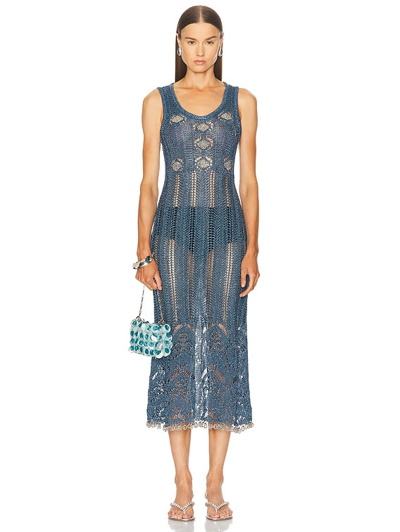 Crochet Lurex Dress