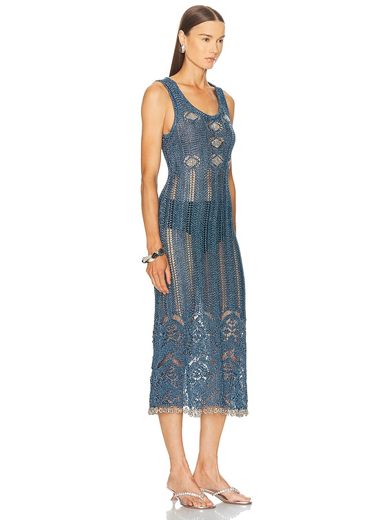 Crochet Lurex Dress
