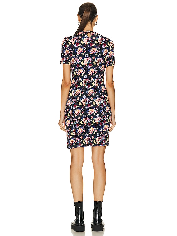 RABANNE ドレス - Mini Navy Neon Flowers | FWRD