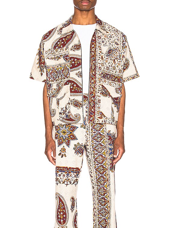 Iranian Print Zip Shirt