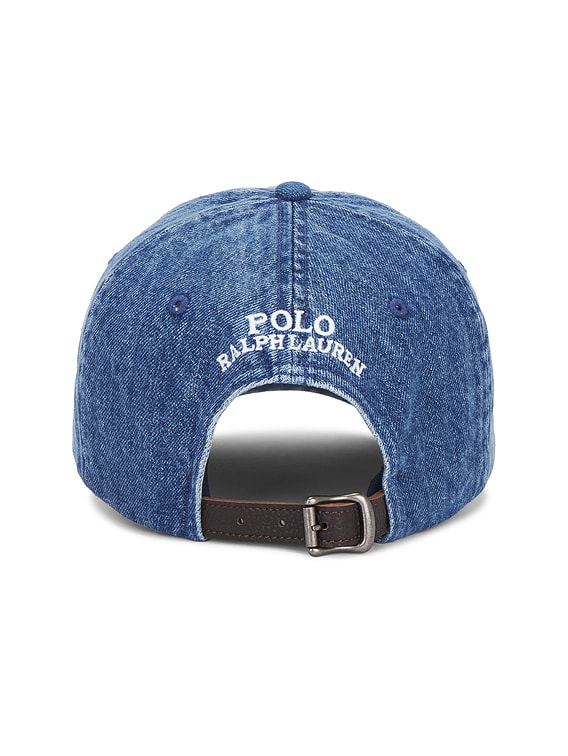 Polo Ralph Lauren Denim Classic Novelty Bear Sport Cap in