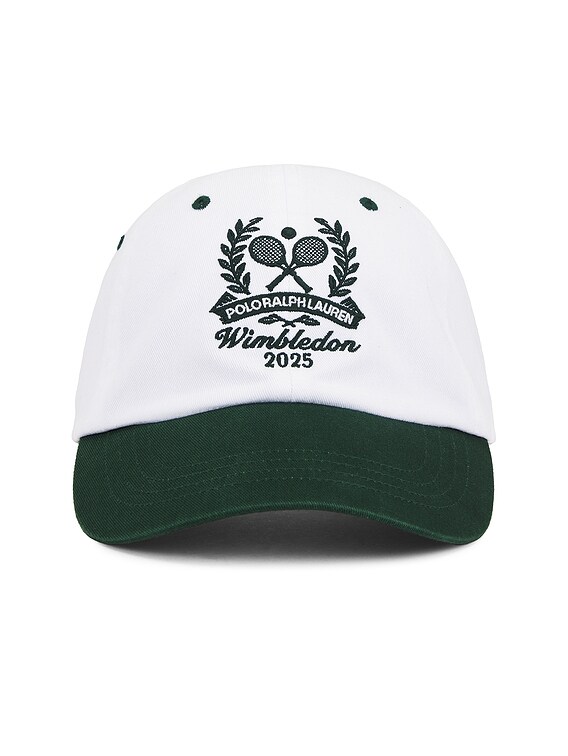 Polo Ralph Lauren Wimbledon Logo Sport Cap in White | FWRD