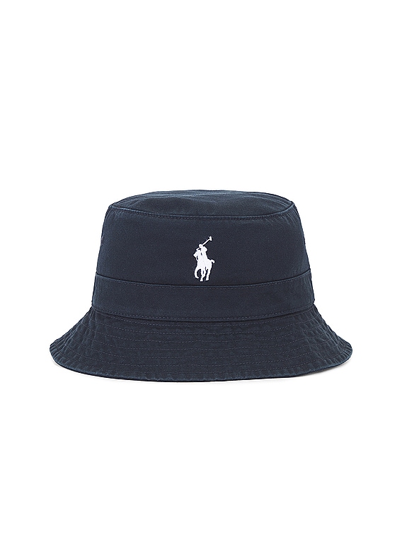 Polo Ralph Lauren Bucket Hat in Black | FWRD display picture 2