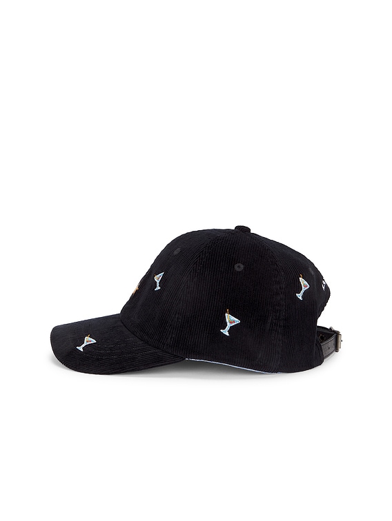 Black Corduroy Polo Embroidered martinis Baseball Cap Polo Ralph Lauren Multi Corduroy Embroidered Baseball Cap  main image 4