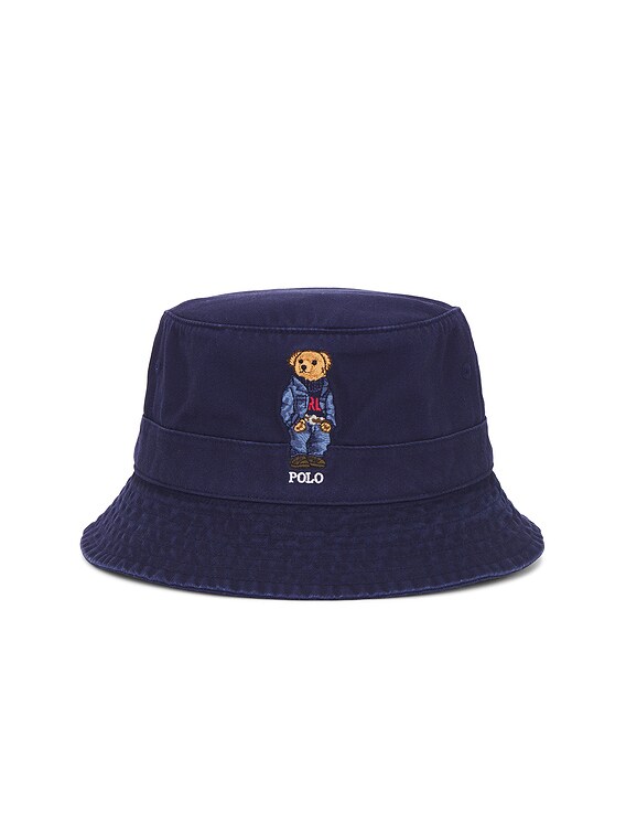 Polo Ralph Lauren Chino Novelty Bear Loft Bucket Hat in  display picture 2