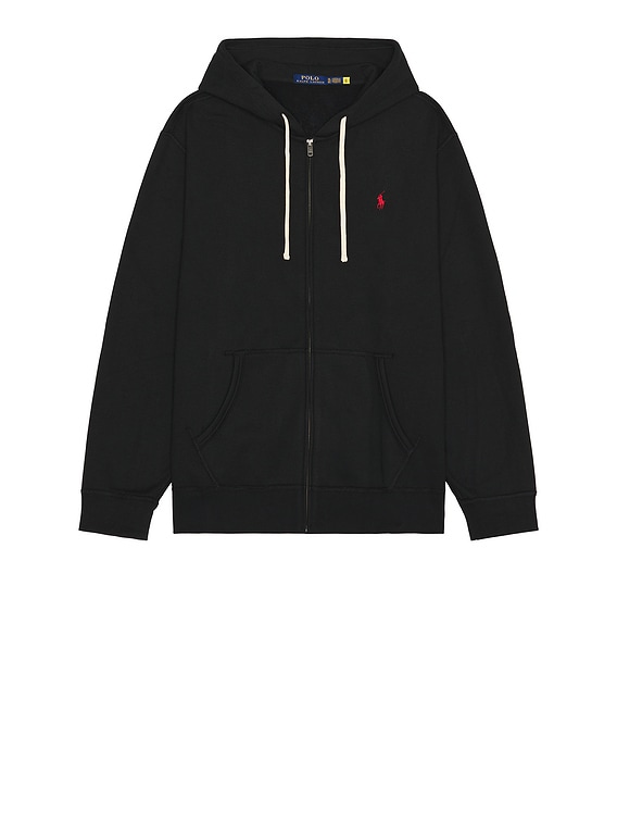 Polo Ralph Lauren Full Zip Hoodie in Black | FWRD