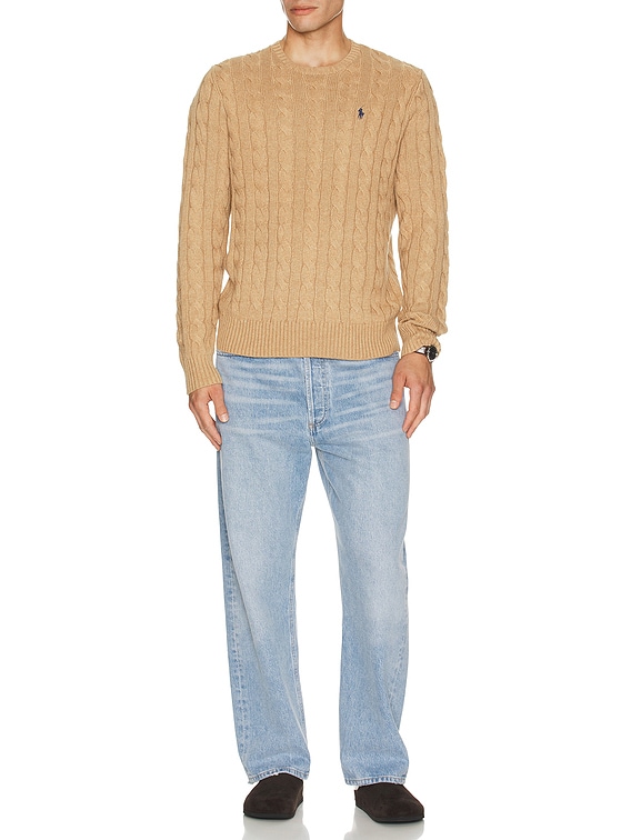 Cable Knit Crewneck Sweater