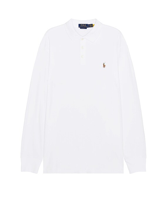 Ralph lauren pima deals long sleeve polo