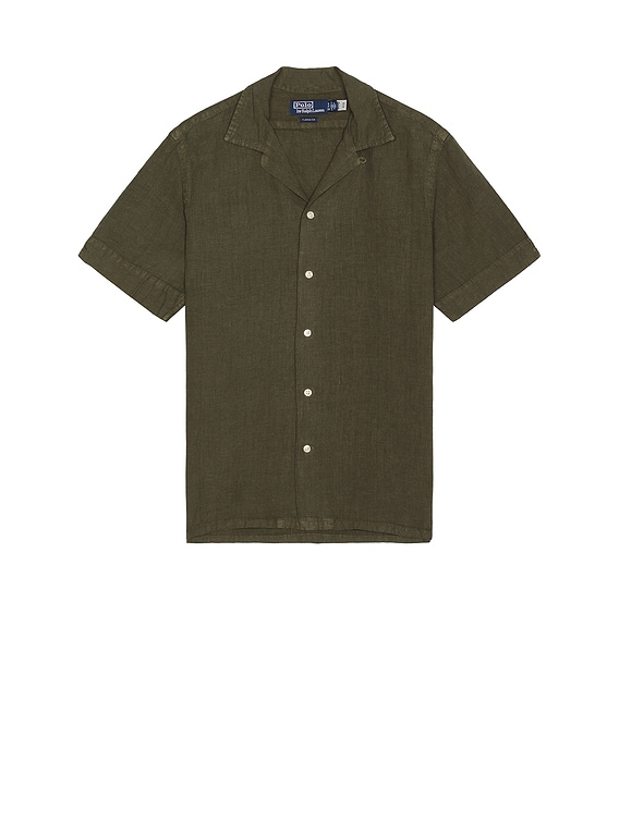 トップス polo ralph raulen ANDY CAMP Polo Ralph Lauren Andy Camp Shirt in New Olive | FWRD