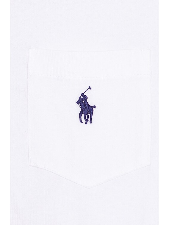 Polo Ralph Lauren Pocket Tee in White | FWRD