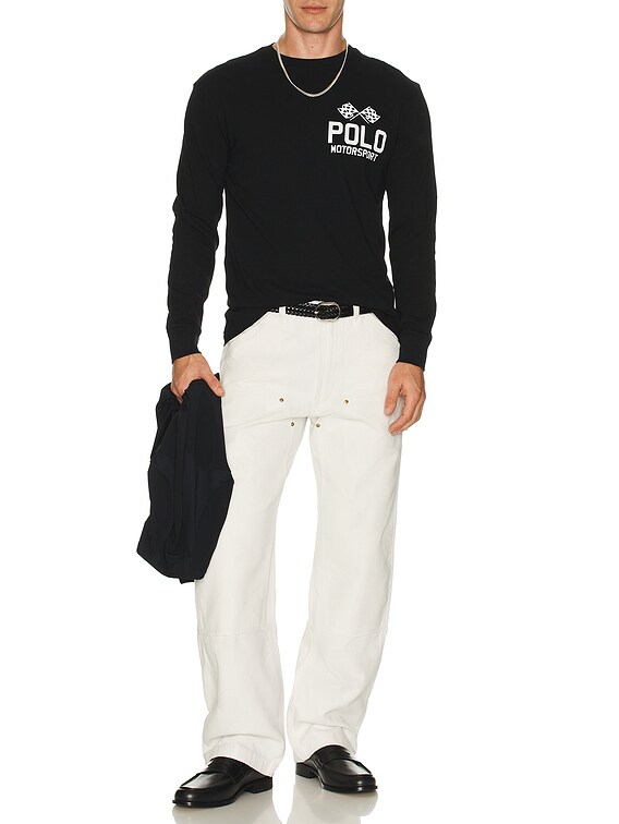 Polo Ralph Lauren Long Sleeve Motorsport Graphic T-Shirt in Polo