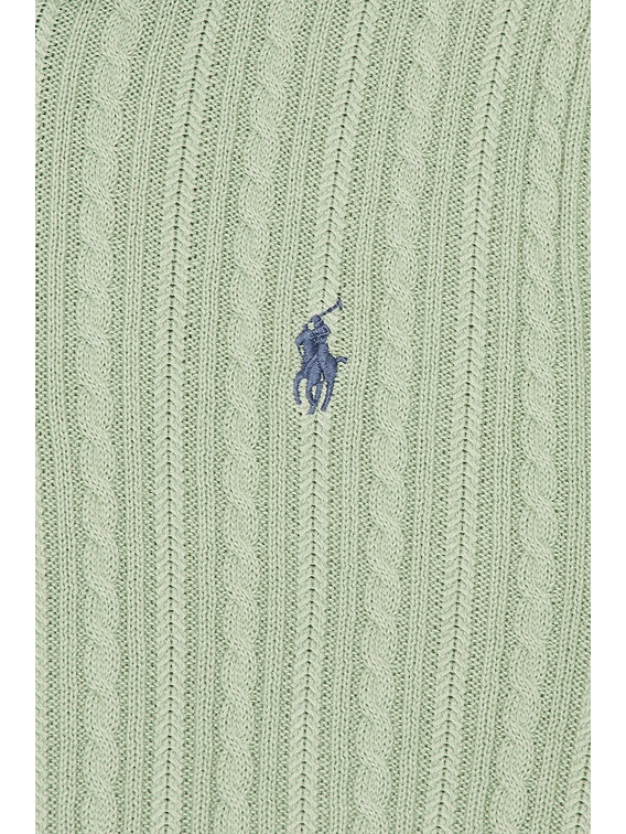 Polo Ralph Lauren Short Sleeve Featherweight Cable Knit 3-button