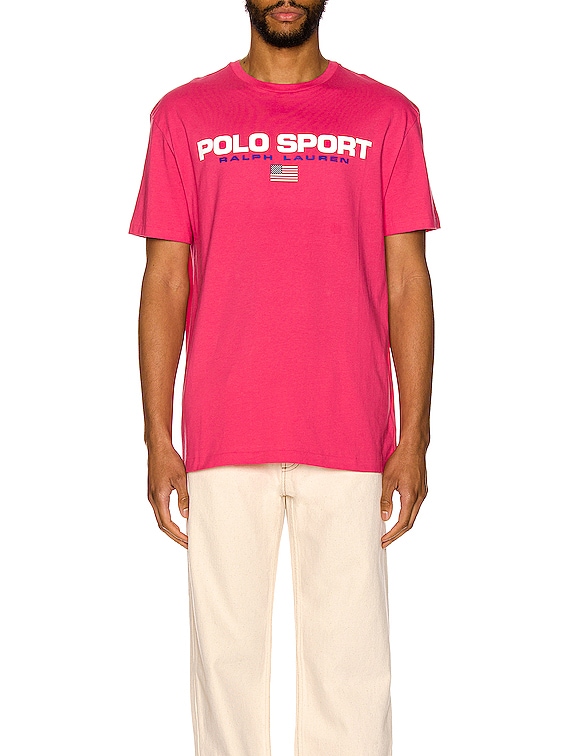 Polo Ralph Lauren Sport Icon Tee in Hot Pink | FWRD