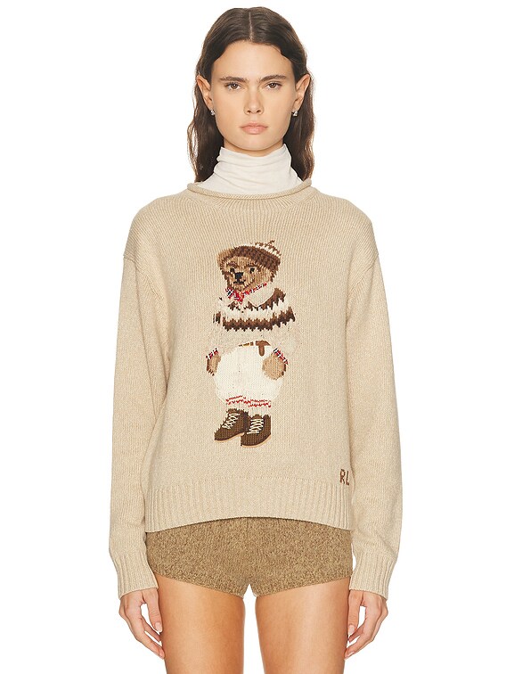 Polo Ralph Lauren Crewneck Sweater in Dark Almond Marl | FWRD