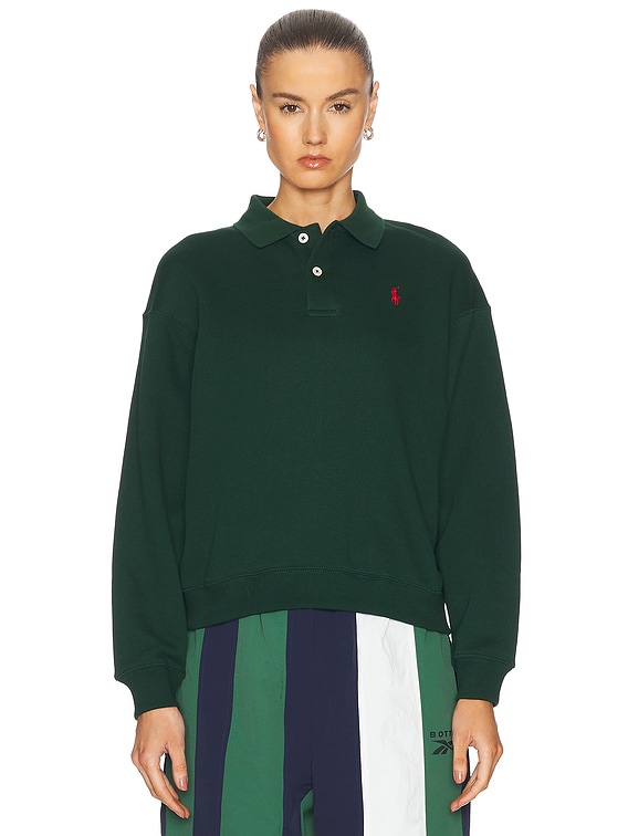 Polo Ralph Lauren Arctic Fleece Sweatshirt in College Green FWRD