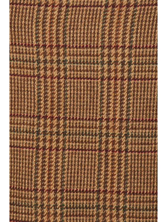 Polo Ralph Lauren Long Coat in 1739 Brown & Tan Glen Check | FWRD