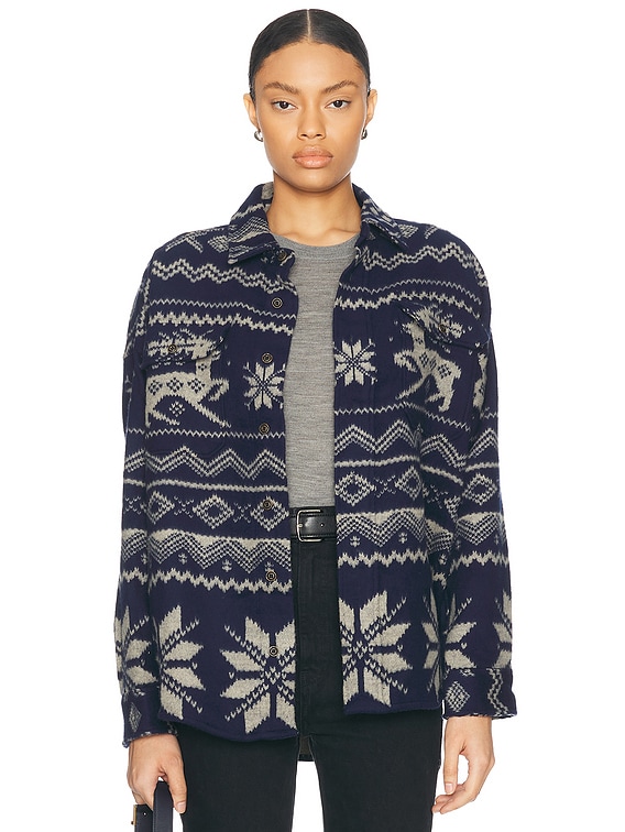 Polo Ralph Lauren Long Sleeve Shirt in 1798 Holiday Jacquard | FWRD