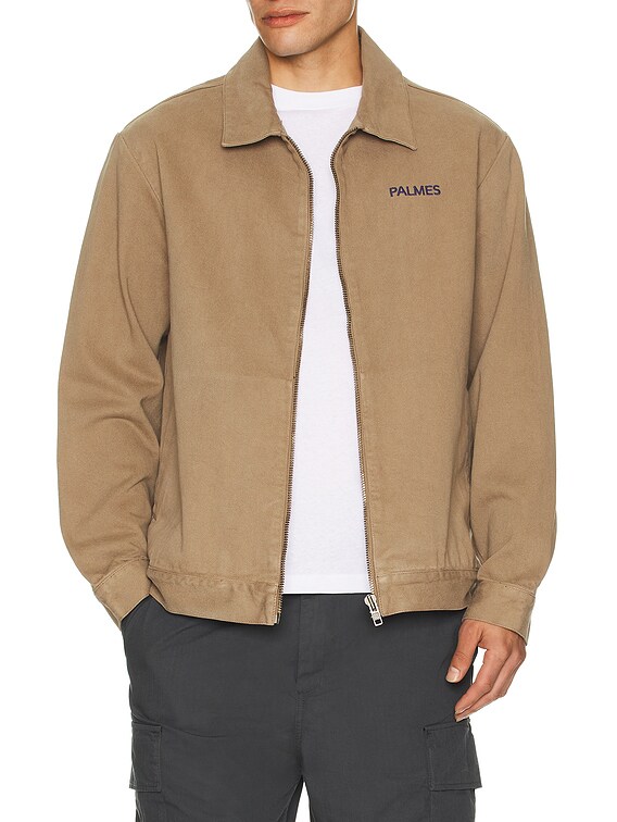 Palmes Forever Zip Jacket in Fossil | FWRD