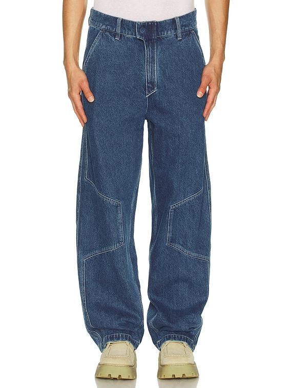 Pleasures Position Baggy Jeans in Indigo | FWRD