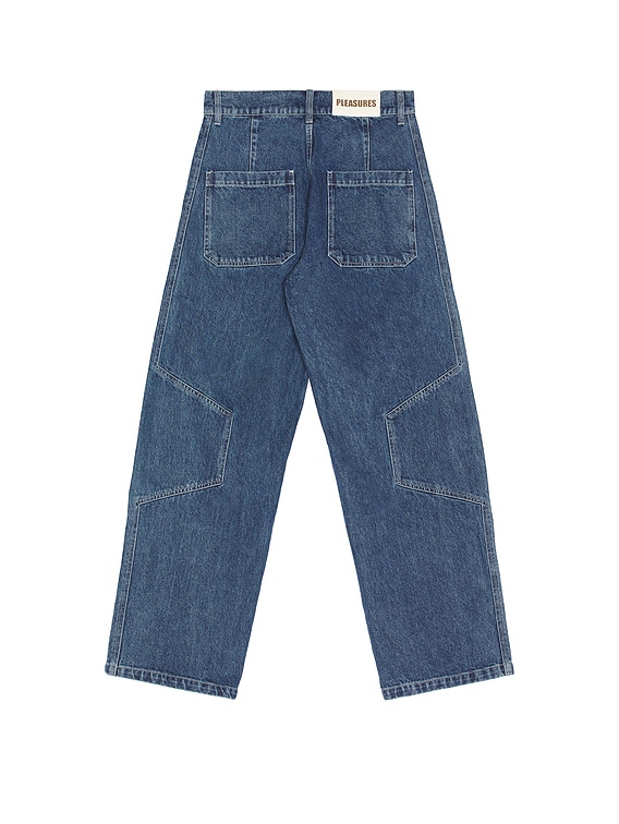 Pleasures Position Baggy Jeans in Indigo | FWRD