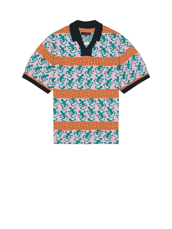 Pleasures Gecko Jacquard Polo in Multi | FWRD