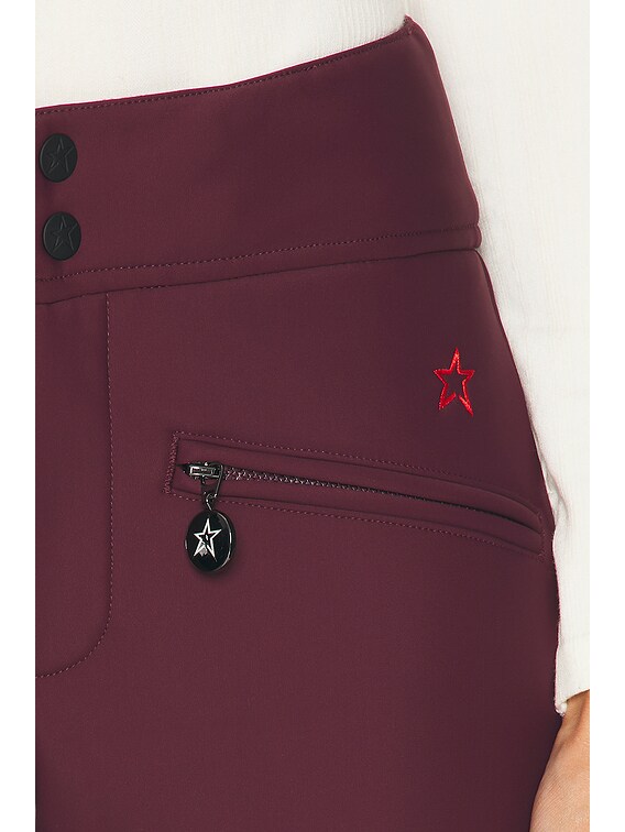 Perfect Moment Aurora High Waist Flare Ski Pant in Burgundy | FWRD