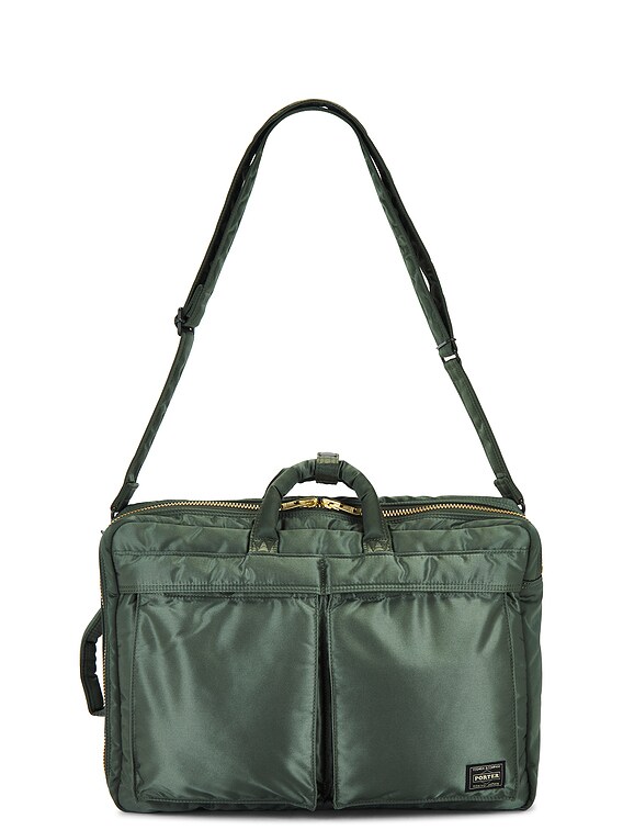 PORTER　タンカー　ブリーフ Porter-Yoshida & Co. TANKER ブリーフケース - Sage Green | FWRD