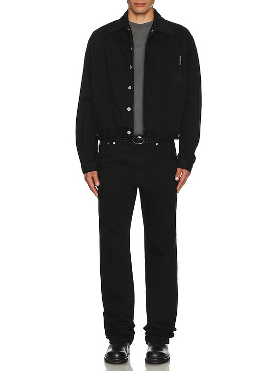 POST ARCHIVE FACTION (PAF) 8.0 Denim Jacket Right in Black