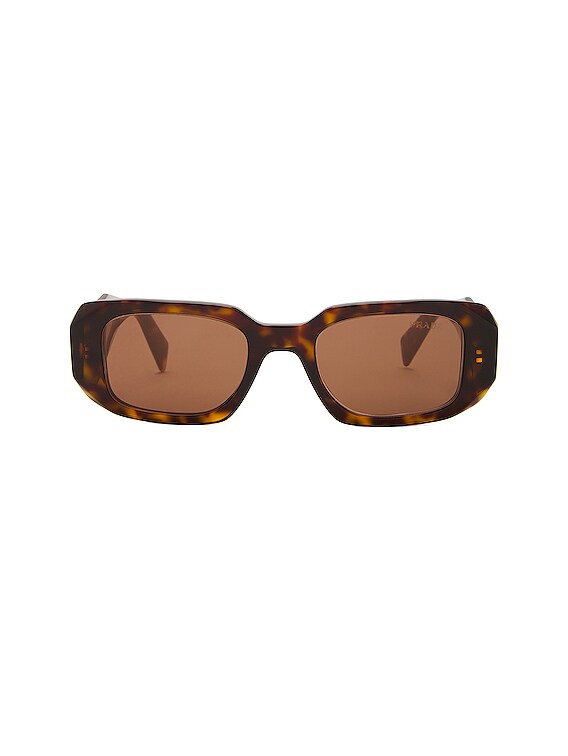 Prada // Brown Metal SPR51S Aviator Round Sunglasses – VSP Consignment