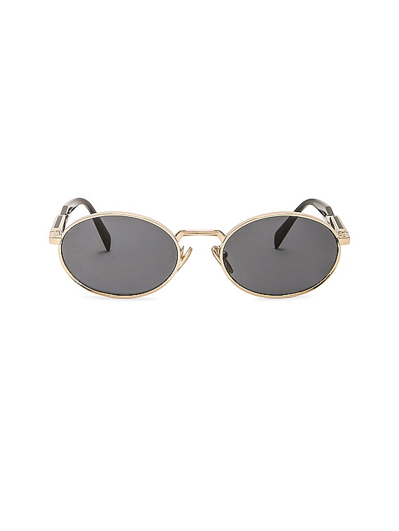 Prada Round Sunglasses in Gold | FWRD