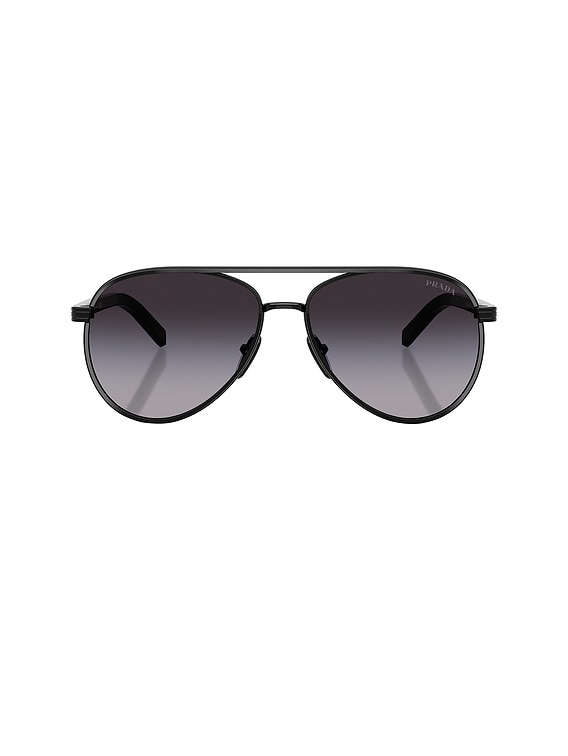 Prada アビエーターサングラス Prada 1990s Brown Gold Tone Aviator Sunglasses – Vintage by