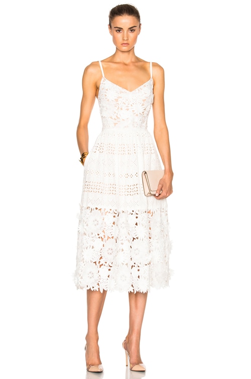 Prabal Gurung Multi Eyelet Dress in Orchid FWRD