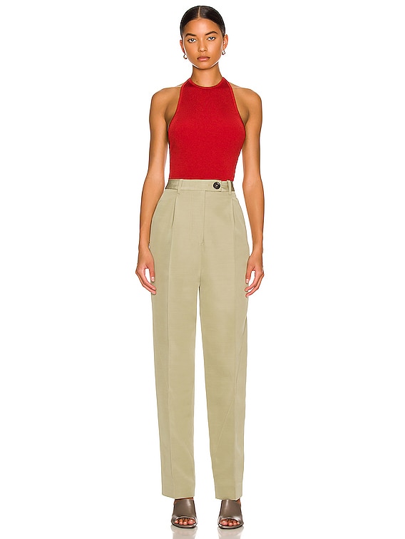 Peter Do Knit Halter Top in Red | FWRD