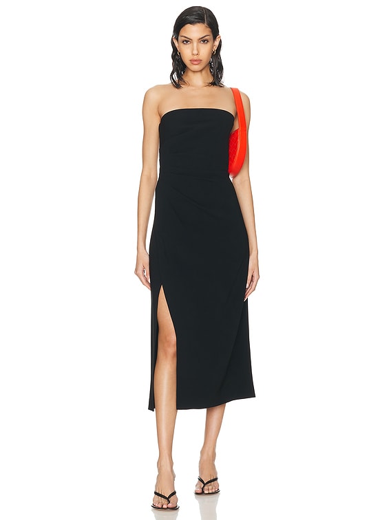 【関税込み】Proenza Schouler ブラック Shira ミディアムドレス Proenza Schoulerのブラック Shira ミディアムドレスがセール中