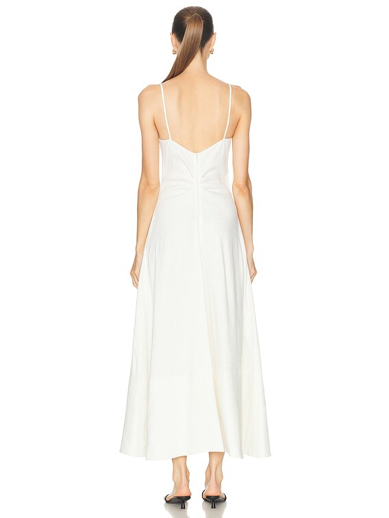 【関税込み】Proenza Schouler オフホワイト Ruby マキシドレス Proenza Schouler Ruby Dress in Pearl | FWRD