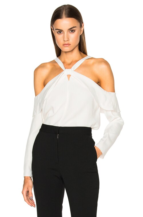 Satin Back Off Shoulder Top