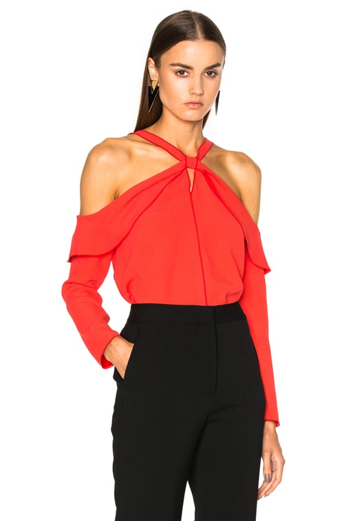 Satin Back Off Shoulder Top