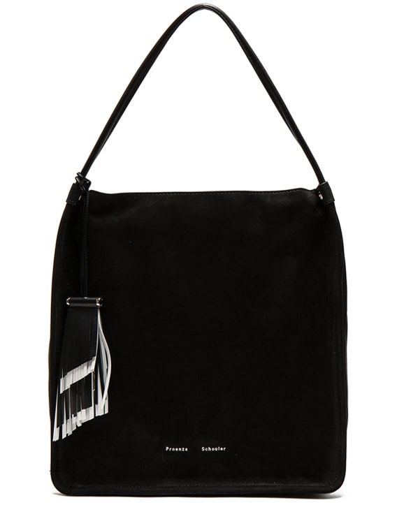 Proenza Schouler Medium Tote Nubuck in Black FWRD