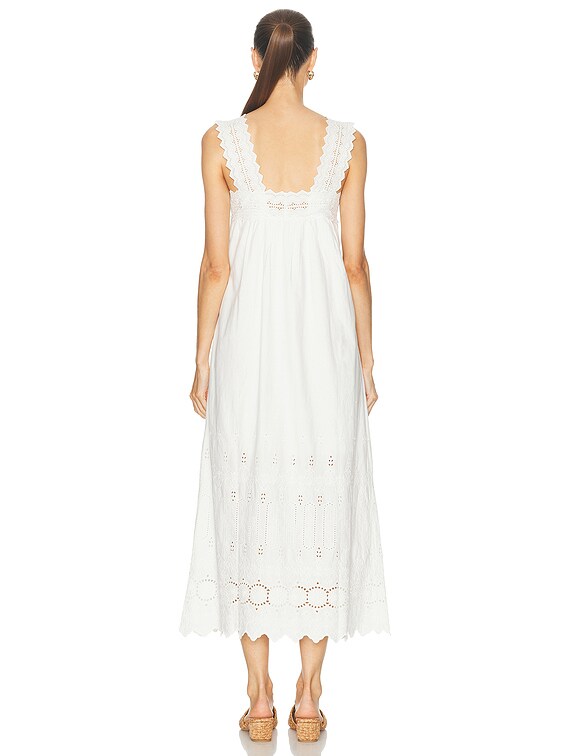 Posse Amelia Shift Dress in Vintage White | FWRD