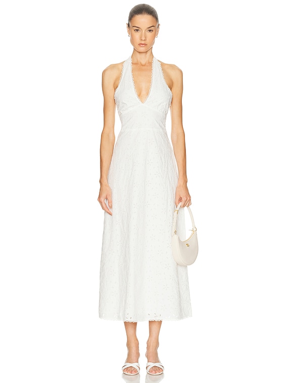 chloe halter mini dress Chloe Poplin Halter Mini Dress – Blue Gardenia Boutique main image 0
